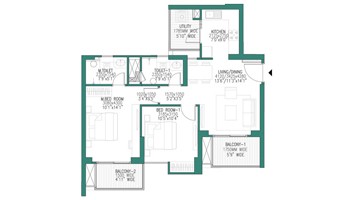 2.5BHK - M3M Smart City Delhi Airport