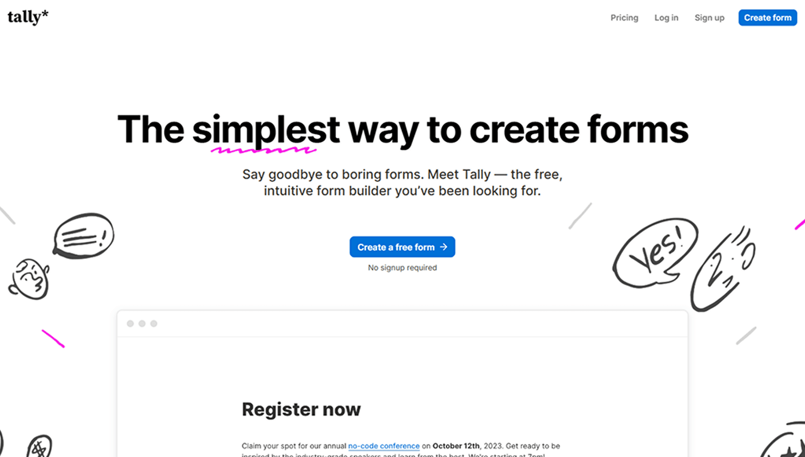 Tally: The Fastest, Easiest Form Builder