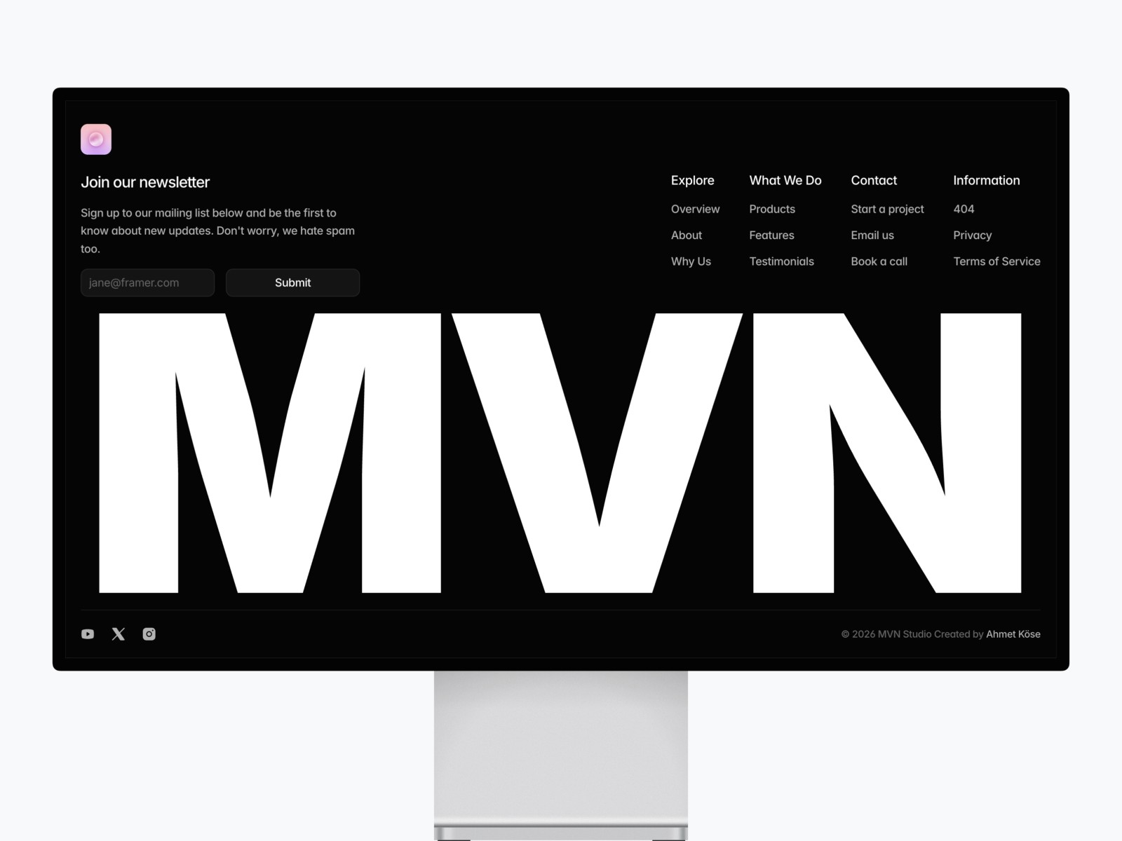 MVN Studio — 现代专业创意机构官网设计灵感