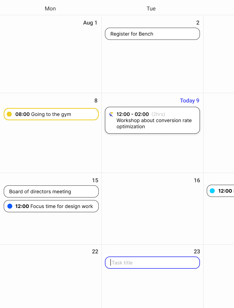 Calendar