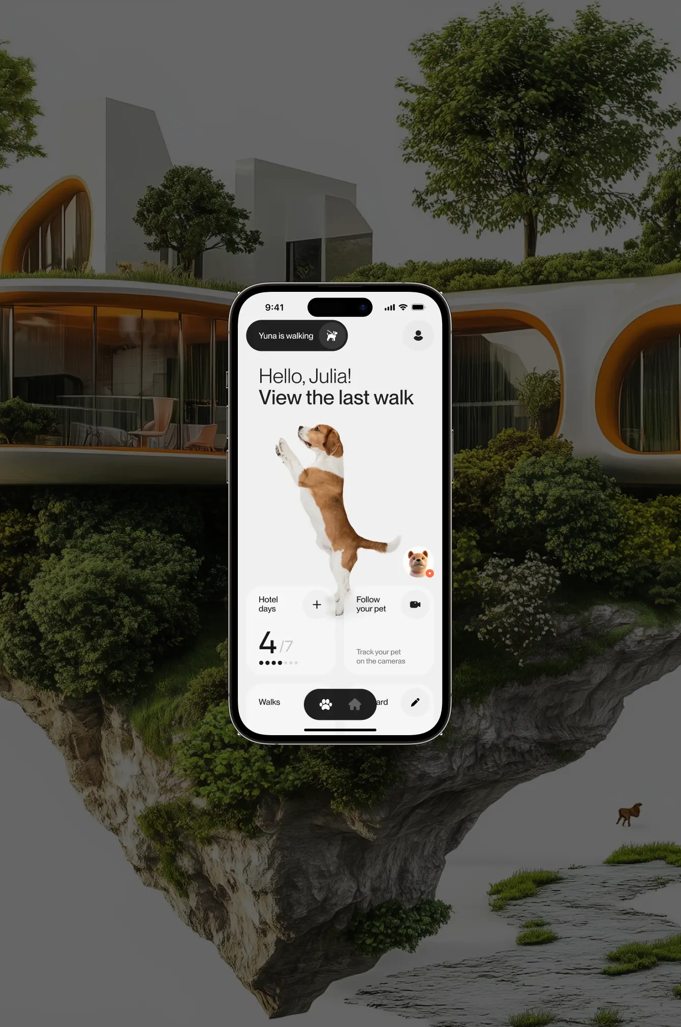 Pawradise pet care app design by Midu Studio