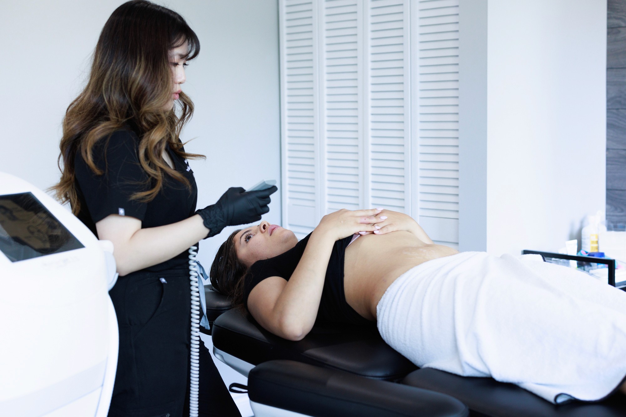 Receptionists at the clinic