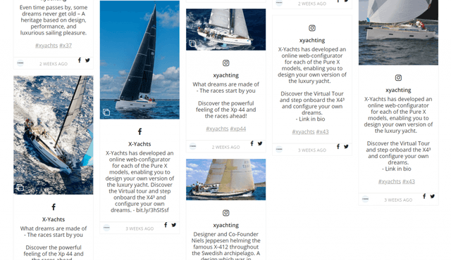 facebook and instagram feed example