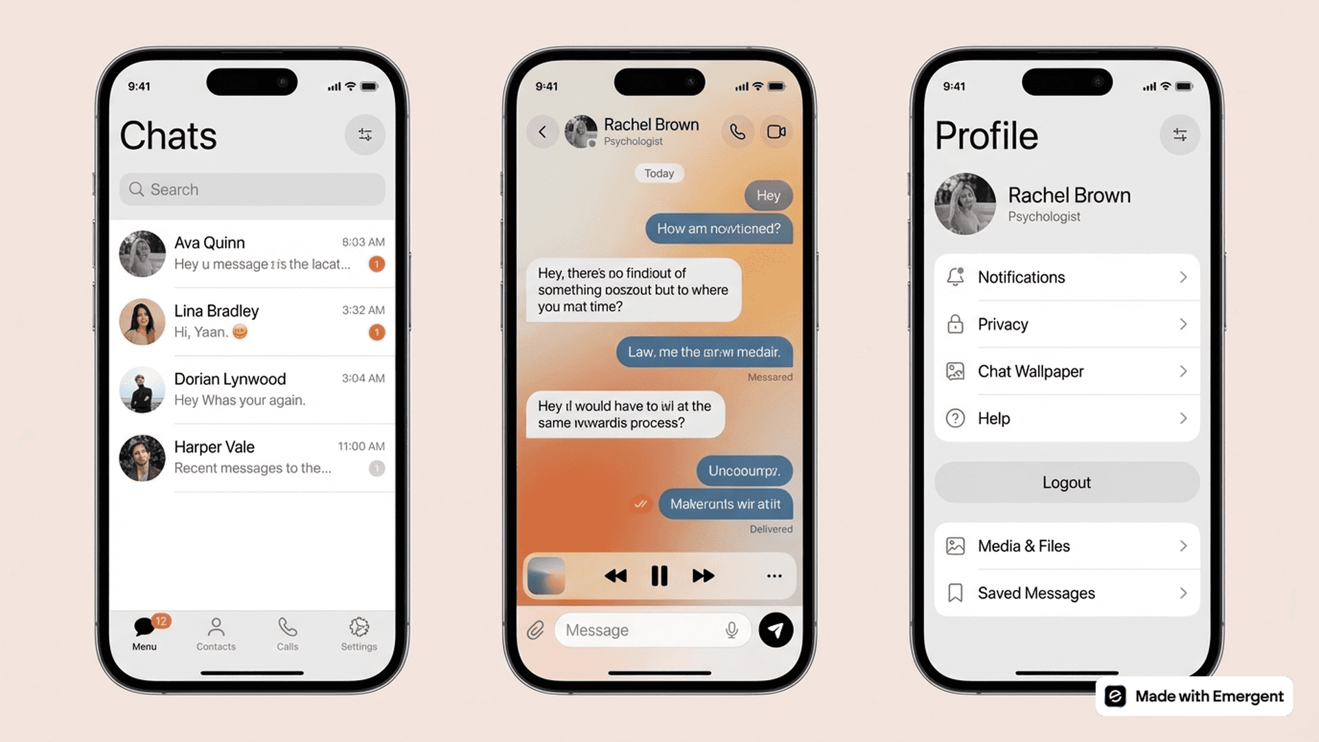 Chat App Made with Emergent