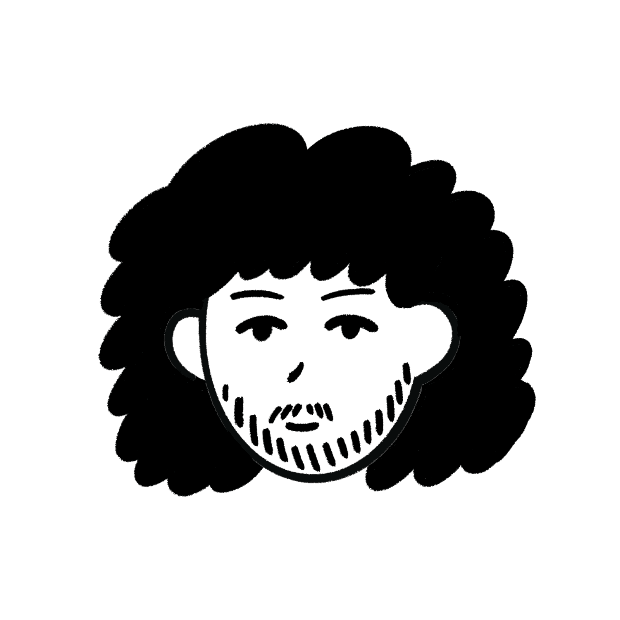 A girl with black hair