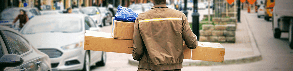 Image of delivery for international returns tips