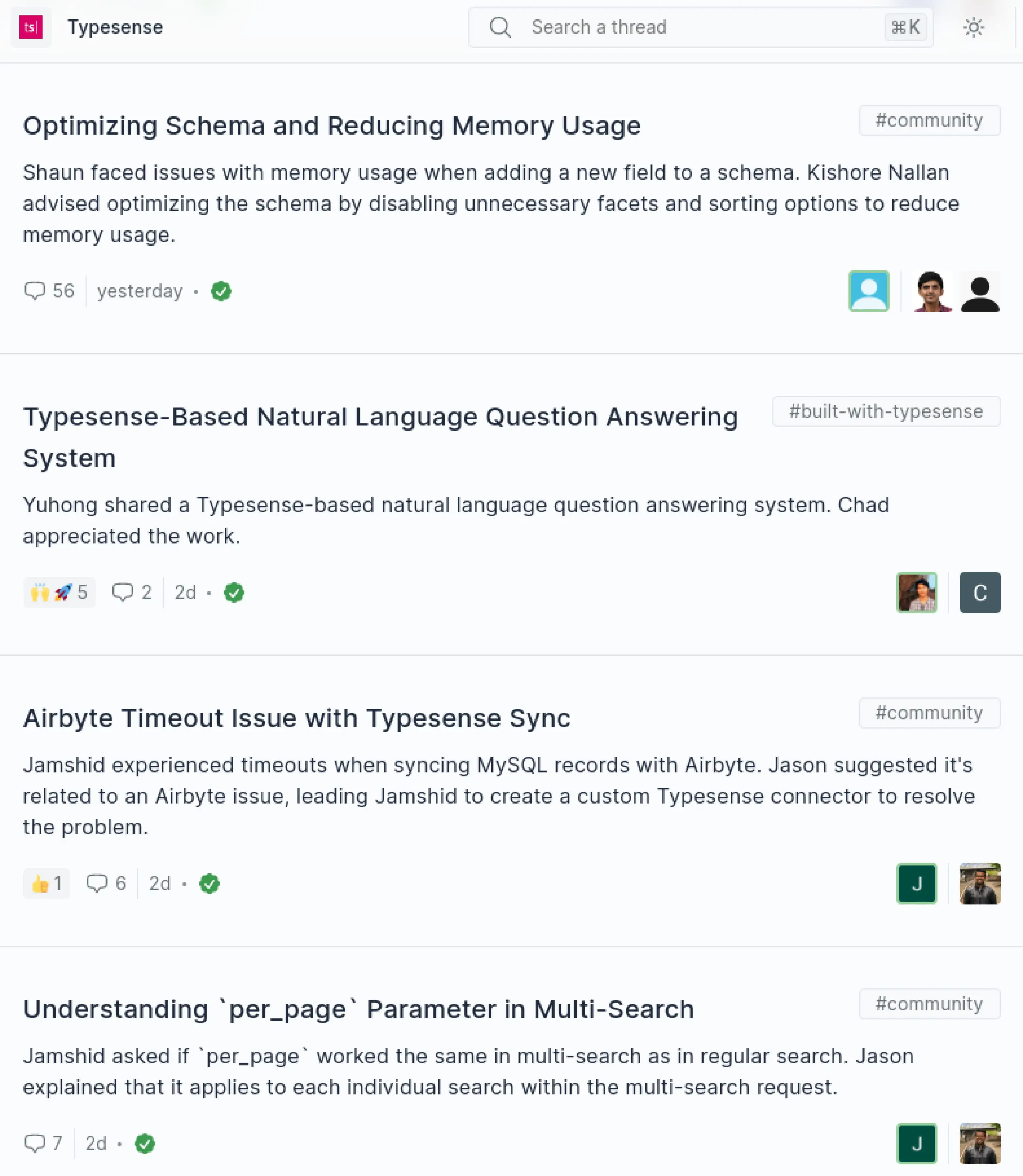 Struct app's summary feature UI