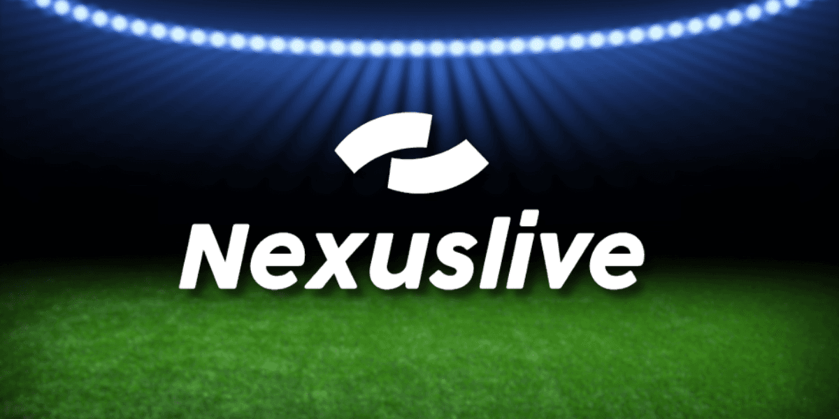 NexusLive screenshot highlighting its real-time sports data services and technology solutions for enhanced audience engagement.