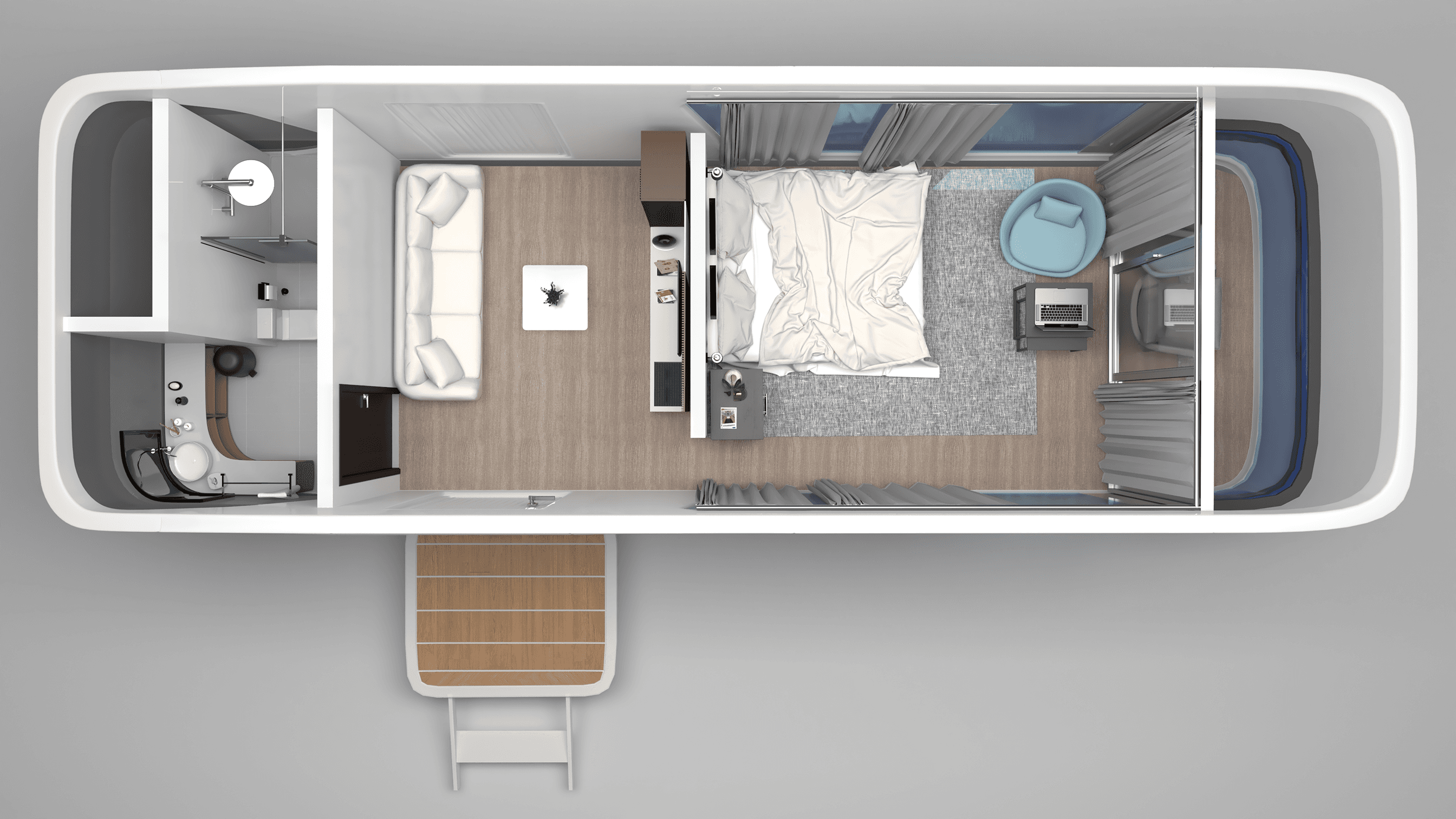 Modern apple cabin