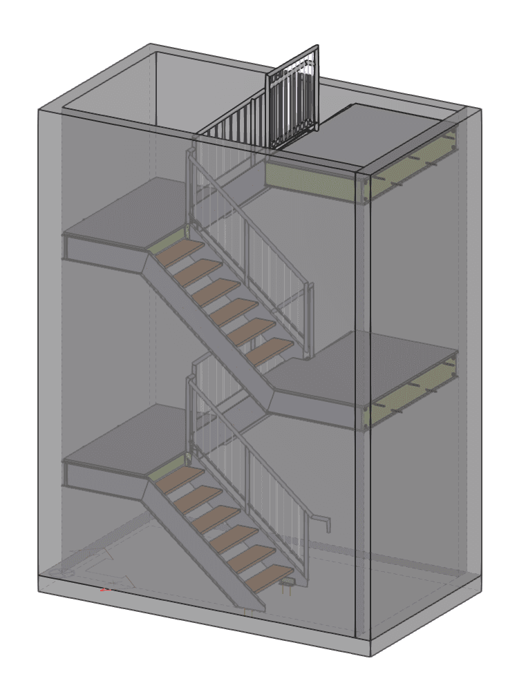 Galvanized Stairs