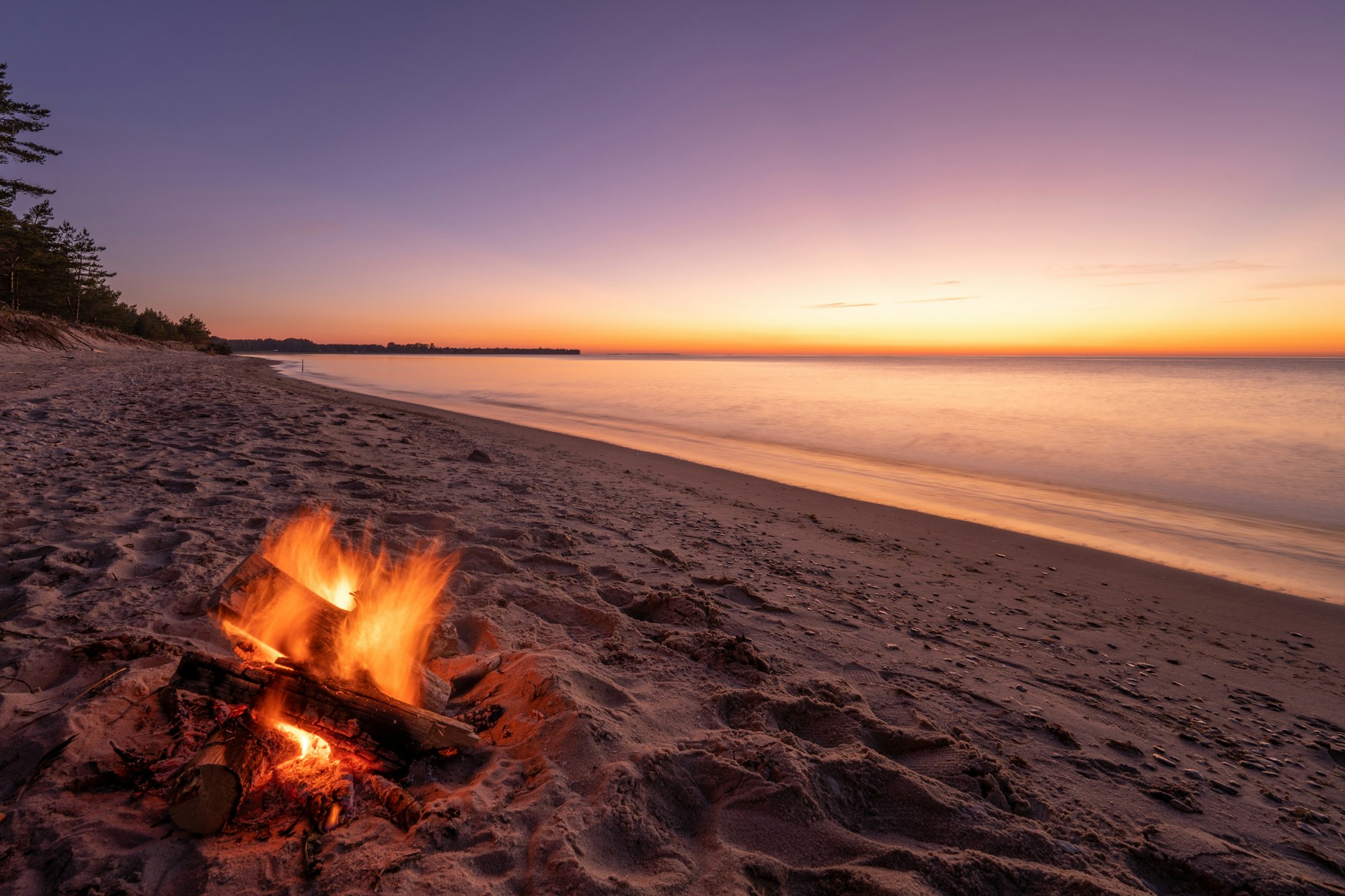 Bonfire on the point