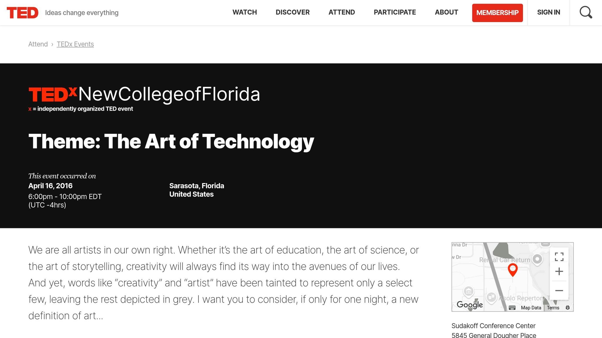 TEDxNewCollegeofFlorida