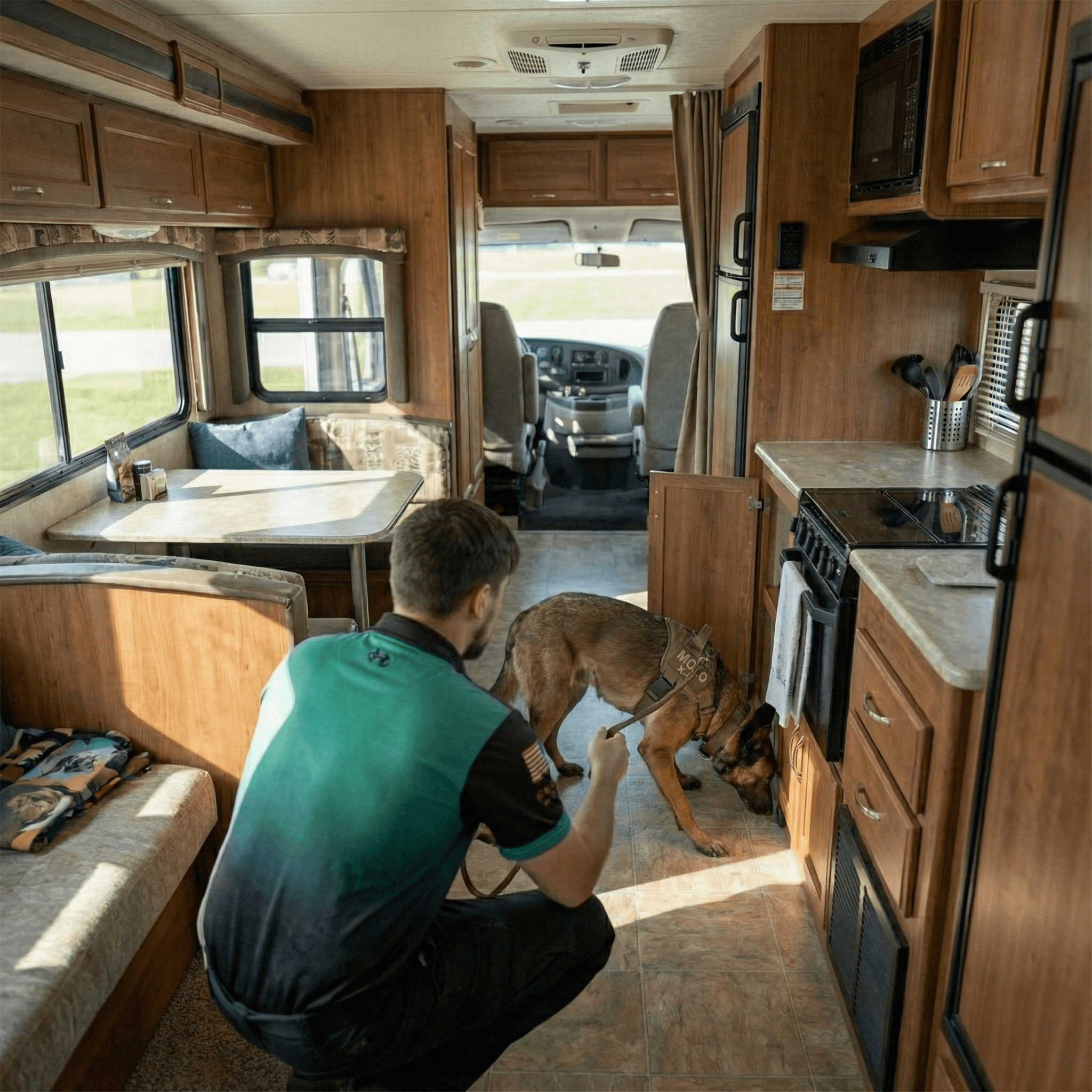 Mold Dog Inspecting a RV
