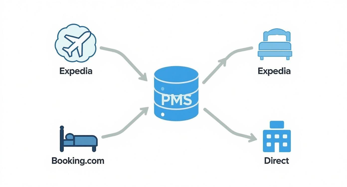 Infographic about channel managers hotel