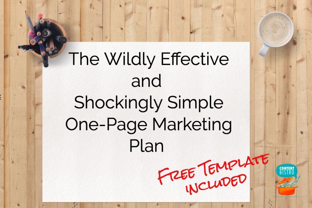 The One Page Marketing Plan Template