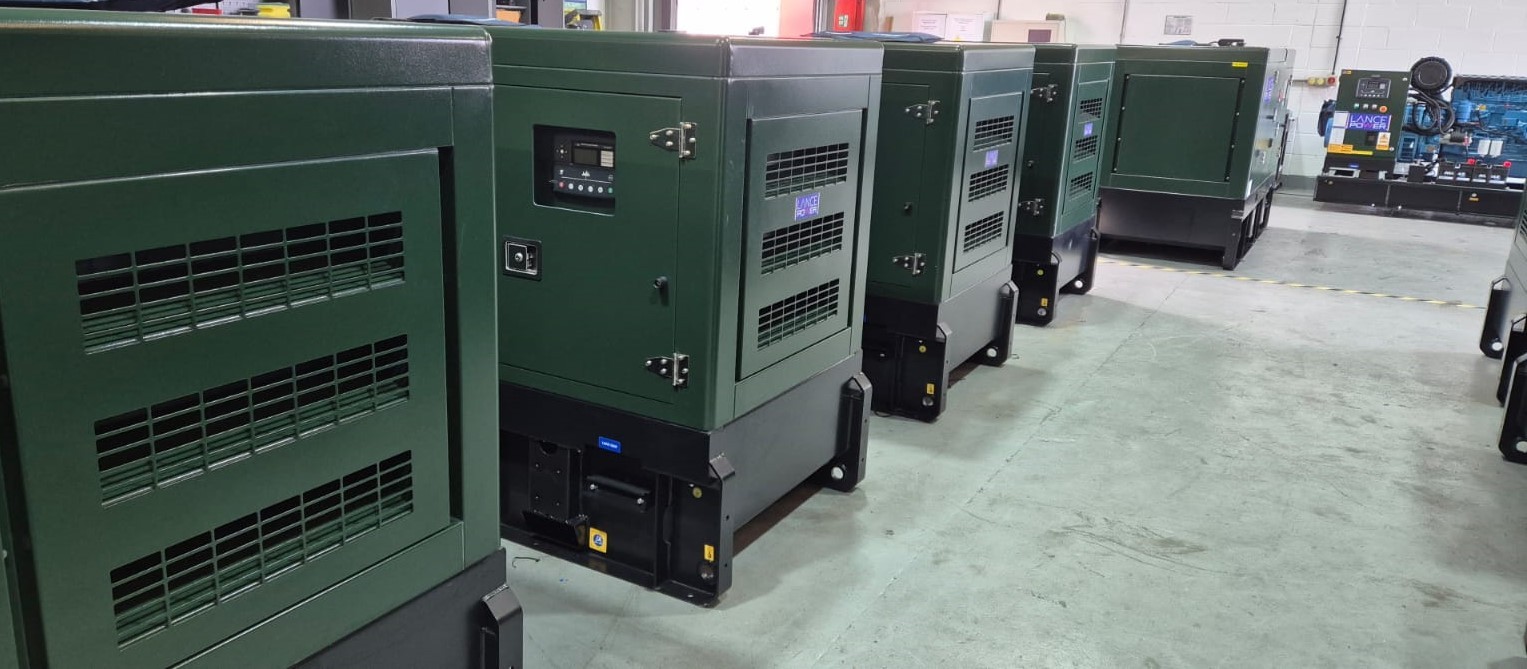 Soundproof generators prepared for telecoms applications