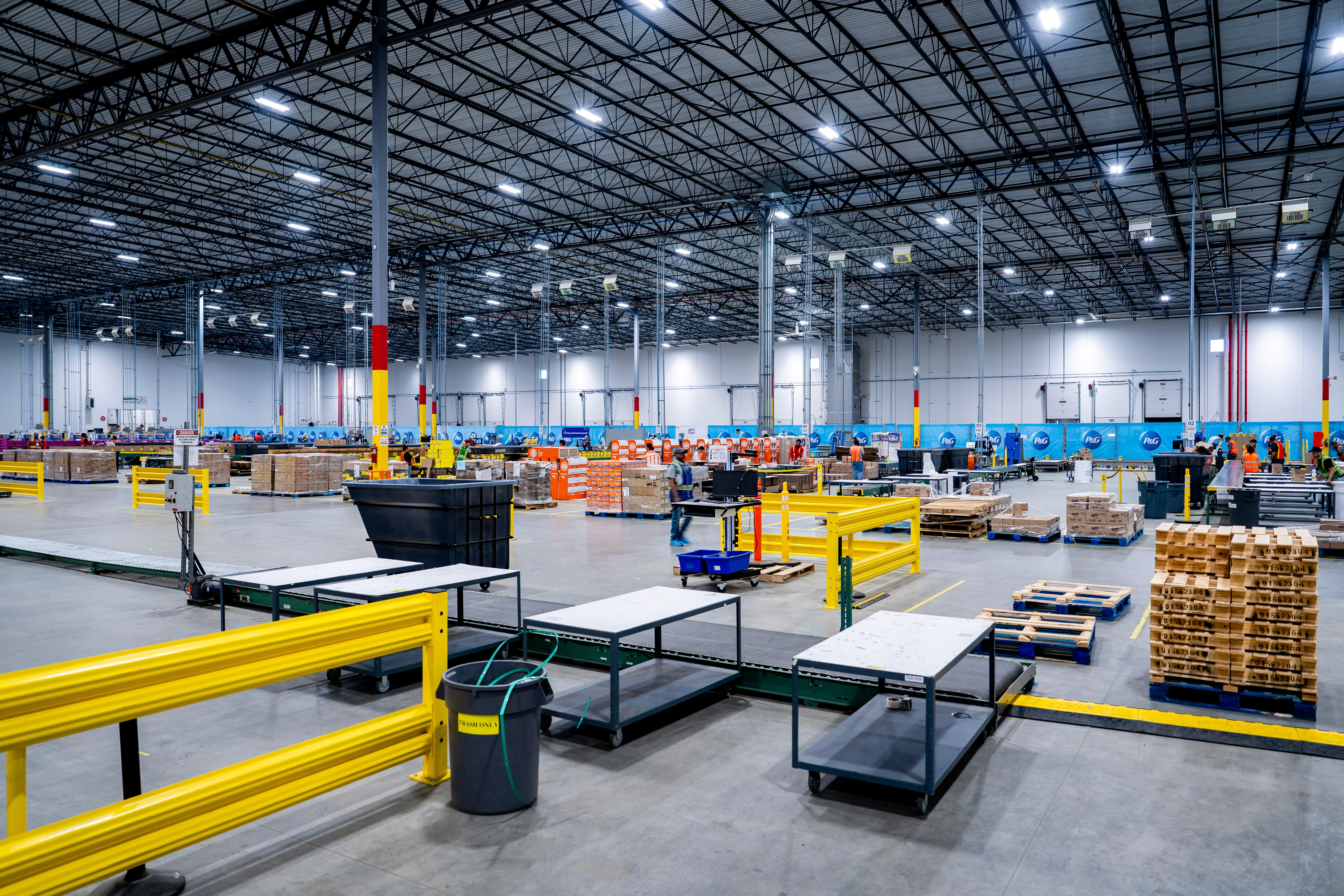 Summit warehouse and products being displayed