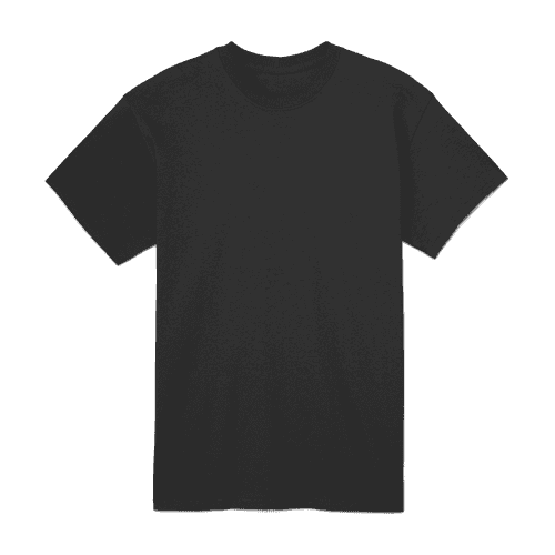 Gildan 5000 black t-shirt mockup front