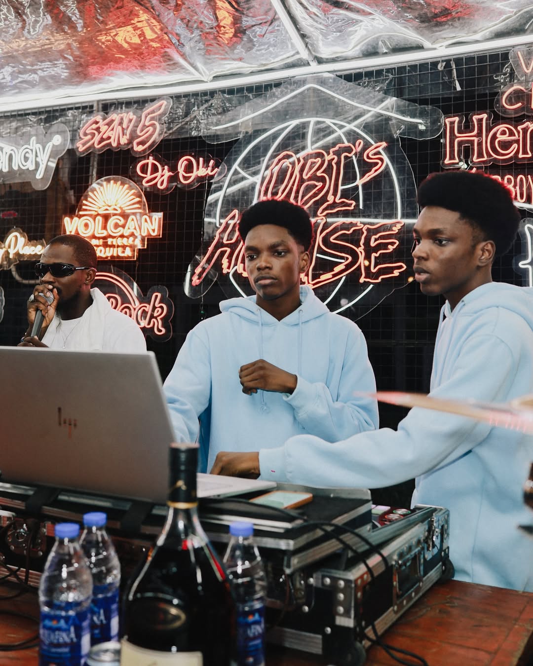 DJ playing in a club