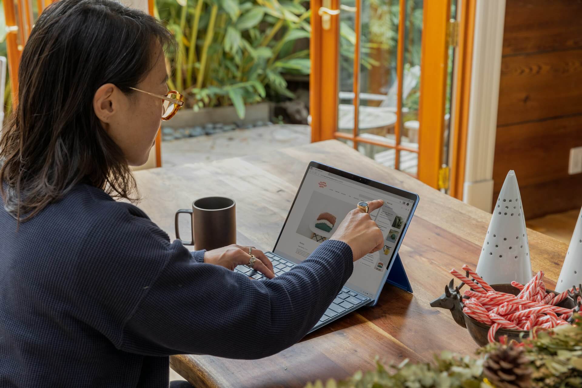 Woman With Laptop