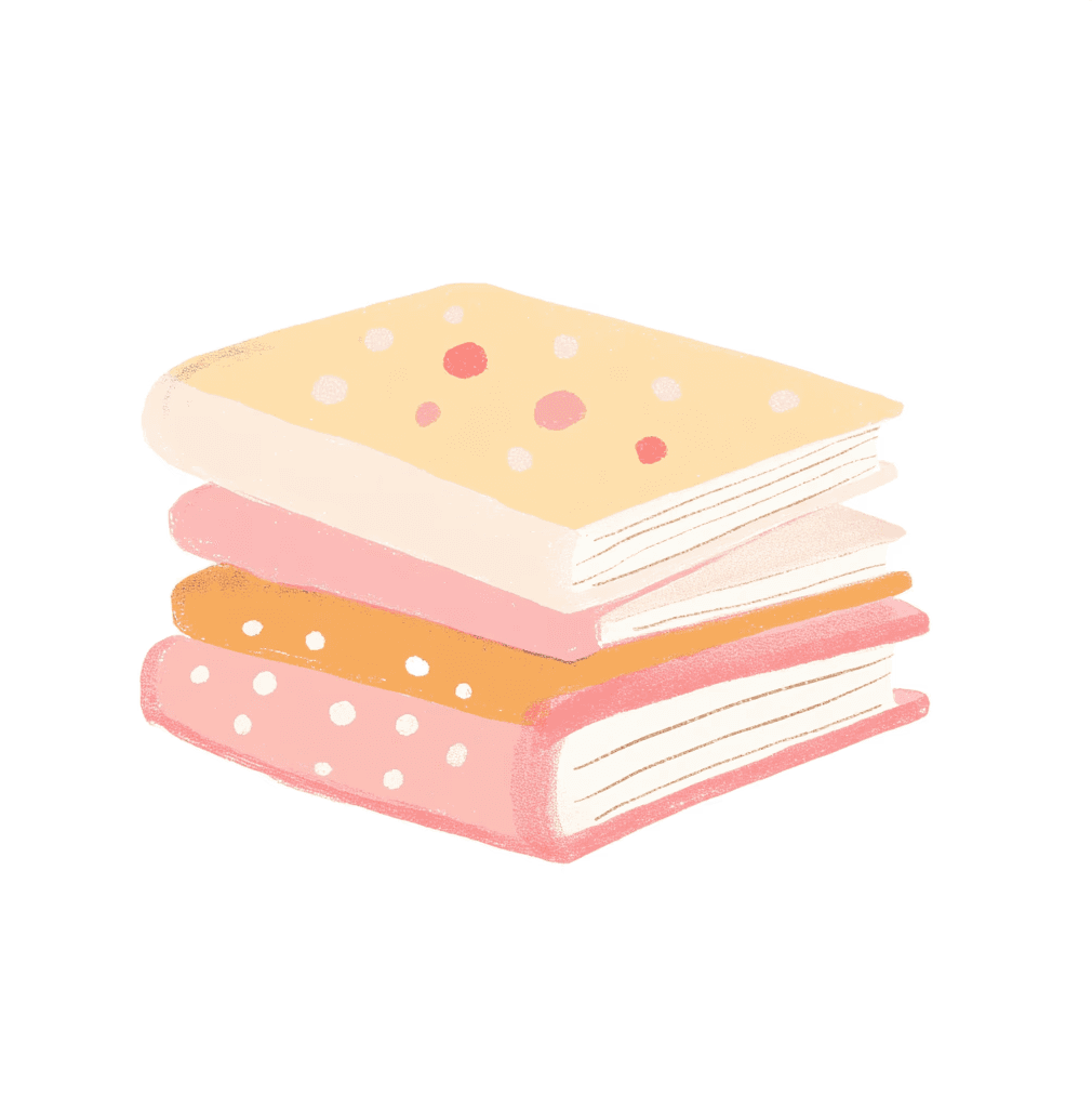 illustration of some books