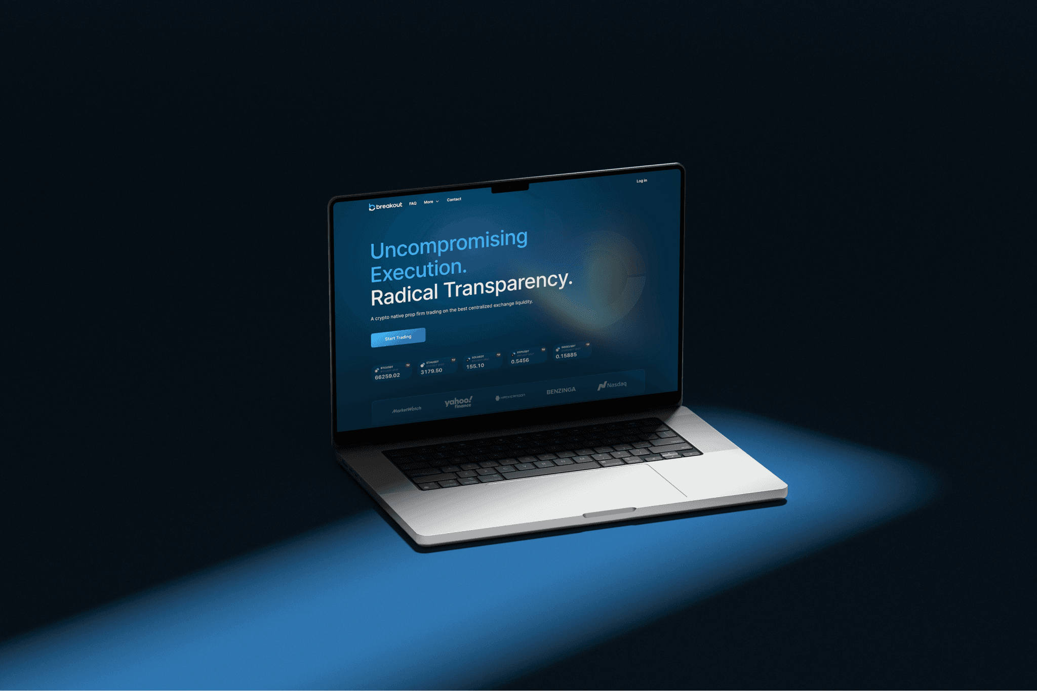 Project showcase laptop mockup