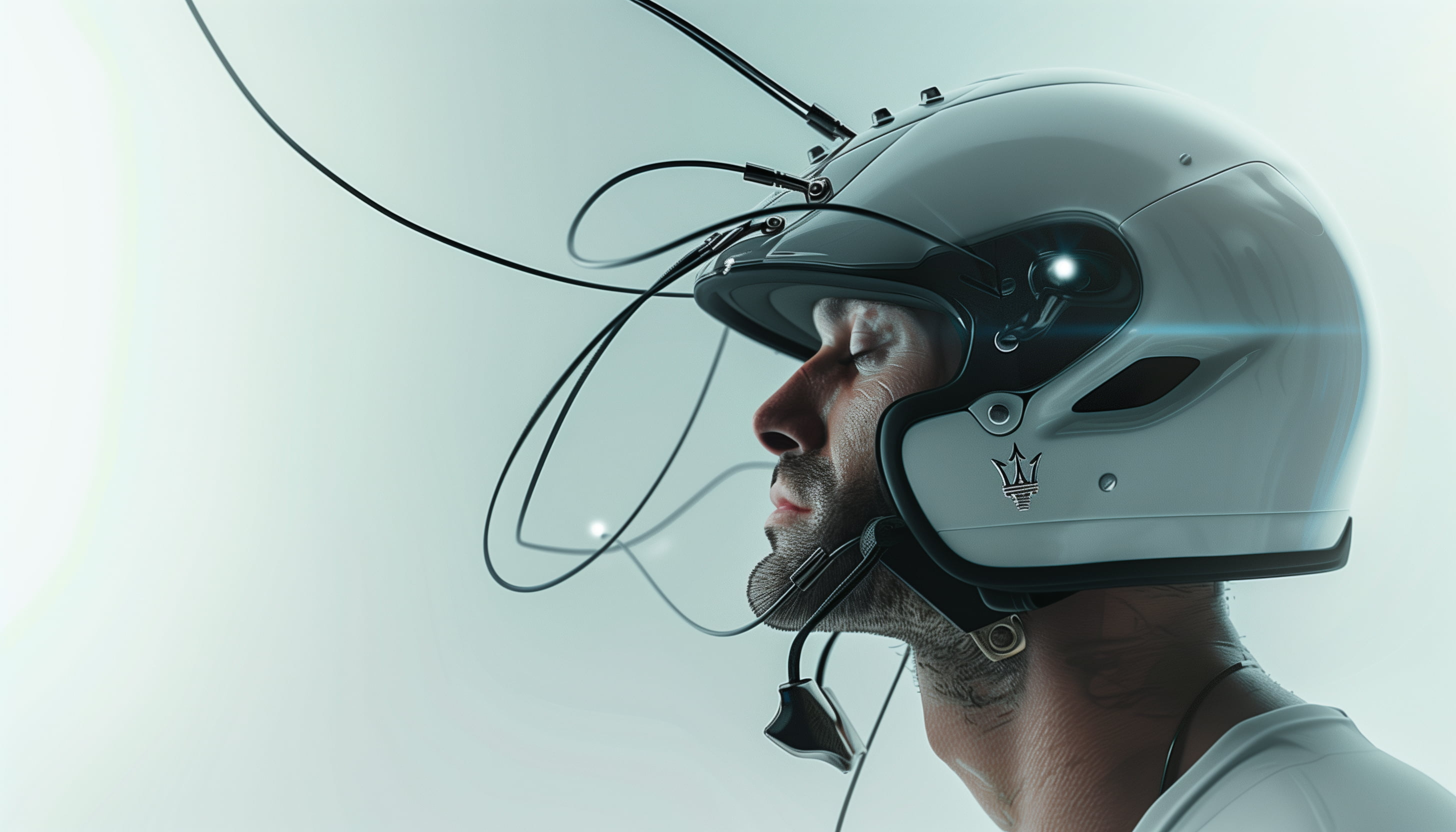 Immersive installation visuals for Maserati by RenaiXance, created with 3D rendering and generative design.