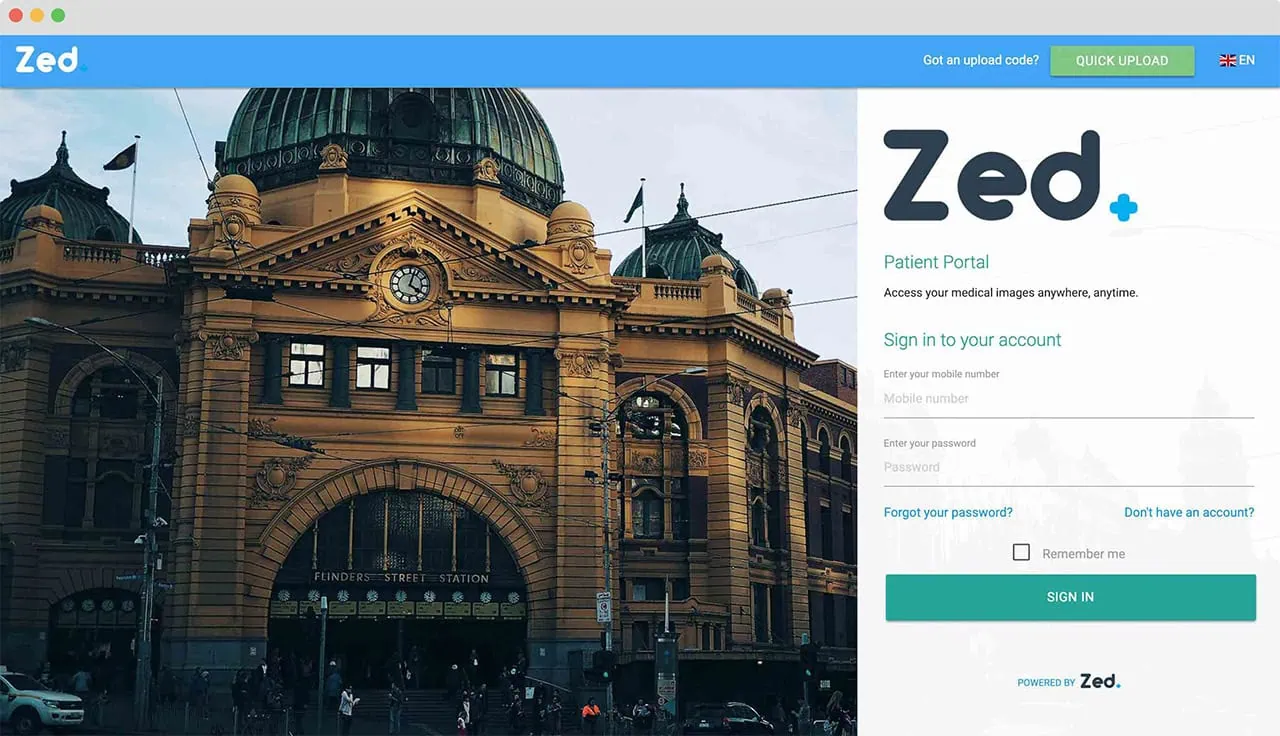 Zed Patient — patient medical imaging app