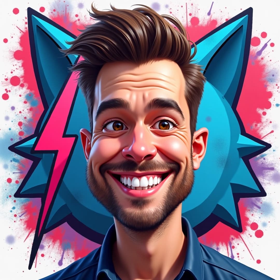 eine artistische darstellung des influencers mrbeast