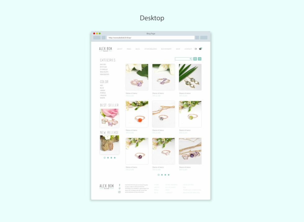 ALEX BOK website Shop by Suzaku Productions