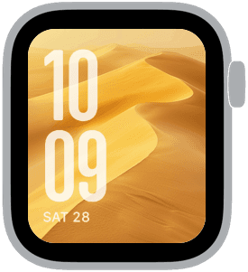 A selection from the Sunlit Dune Apple Watch face collection