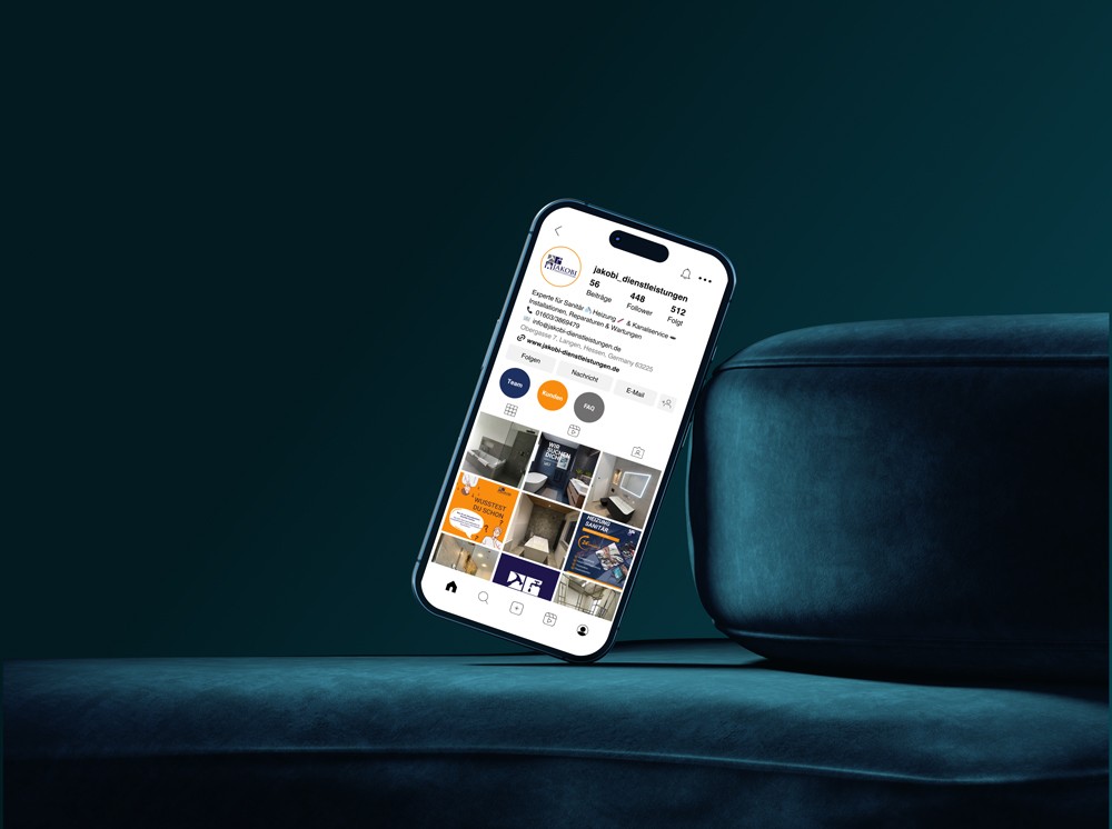 Instagram Account von Jakobi Dienstleistungen.