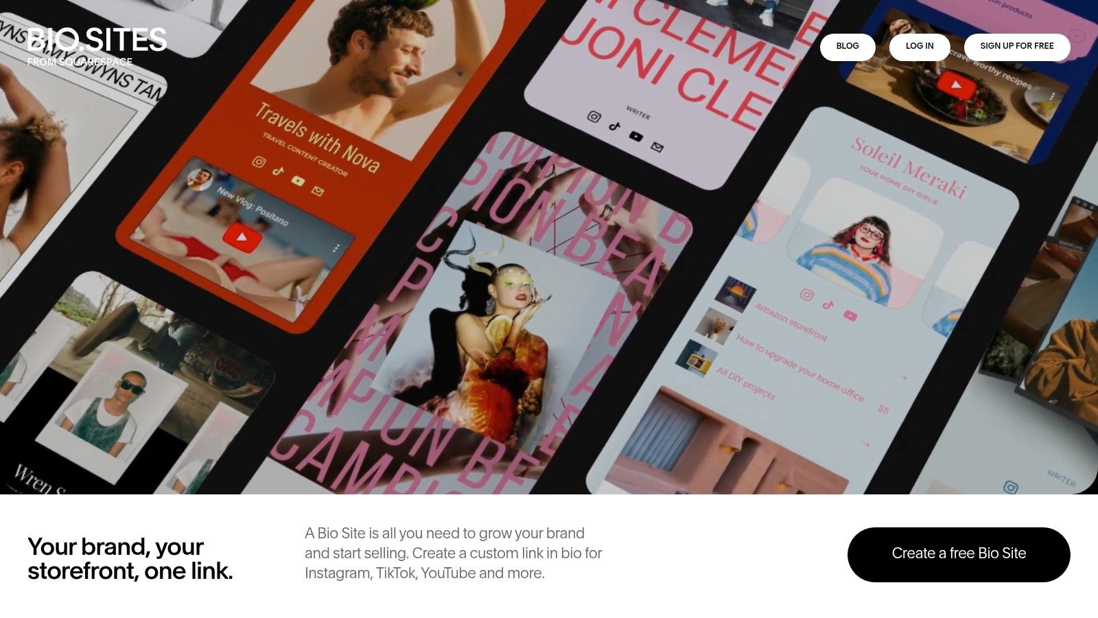 Squarespace Bio Sites (Bio.site / BioSites)