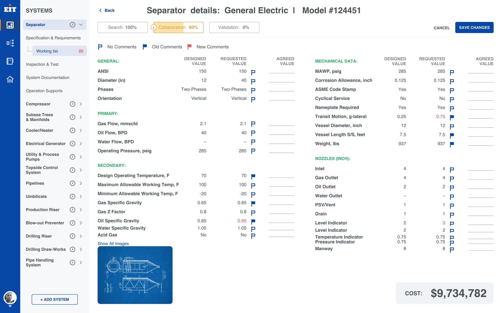 EIT, delivered design — Negotiation: Agreeing: the third column records what both sides settle on.