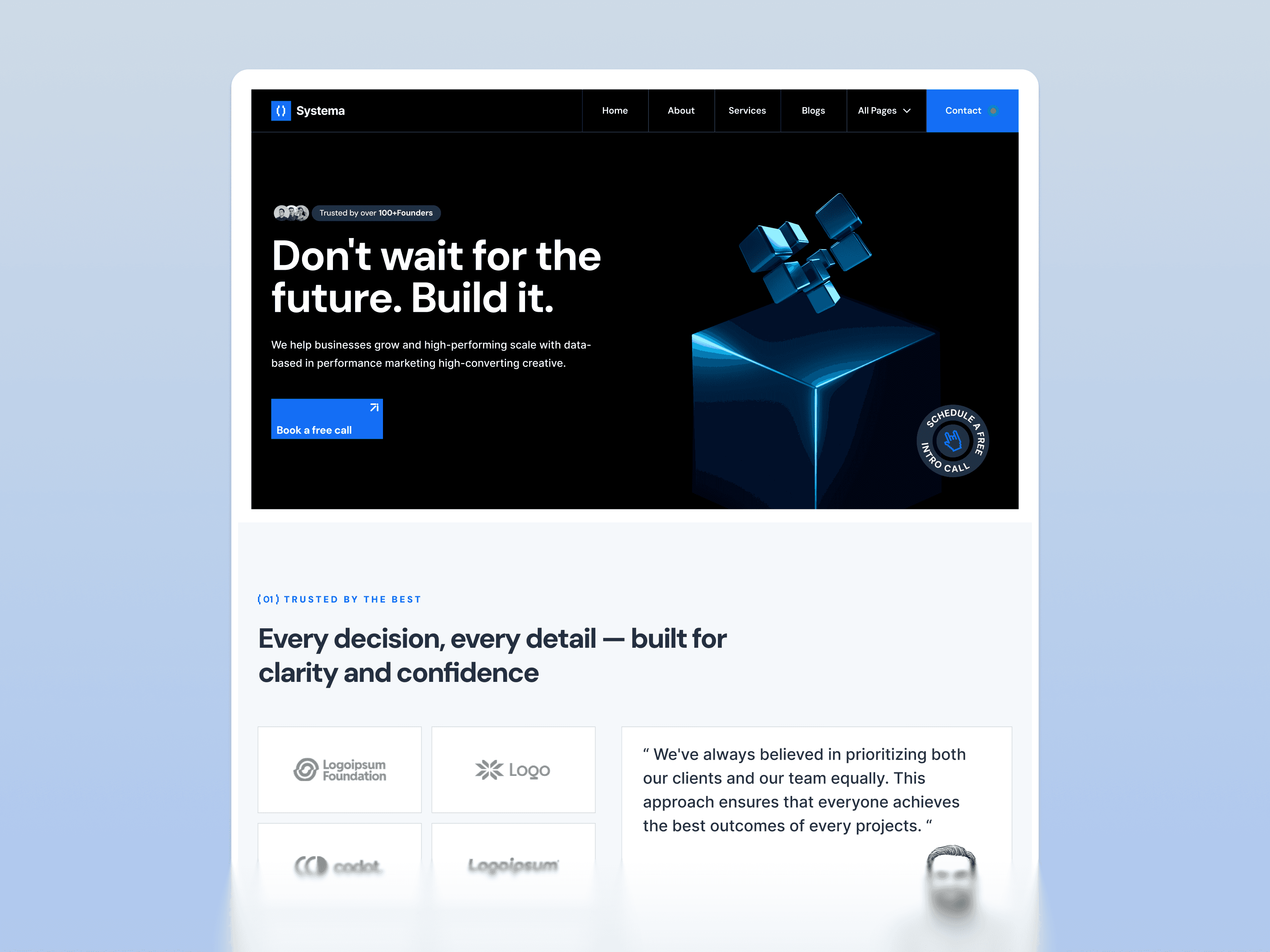 framer technology template