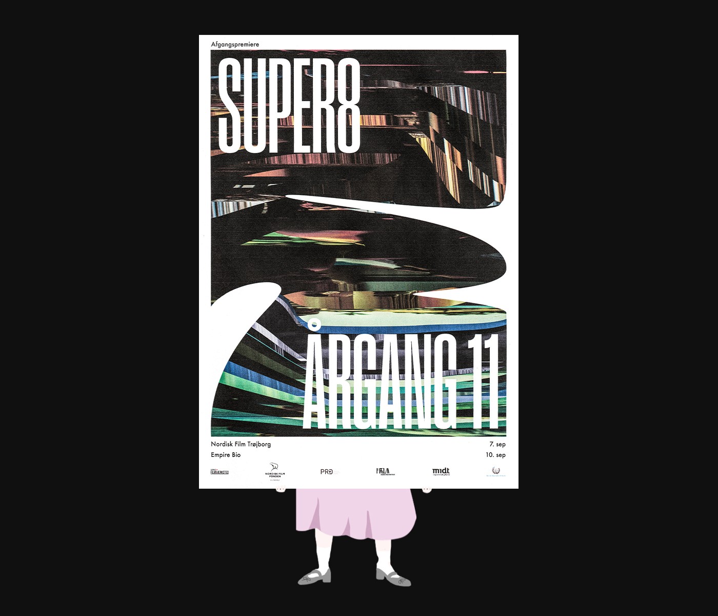 SUPER8 visual system — stills-based grid composition