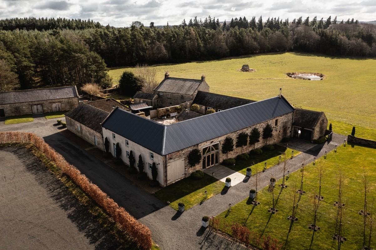 A dinner table at the beach