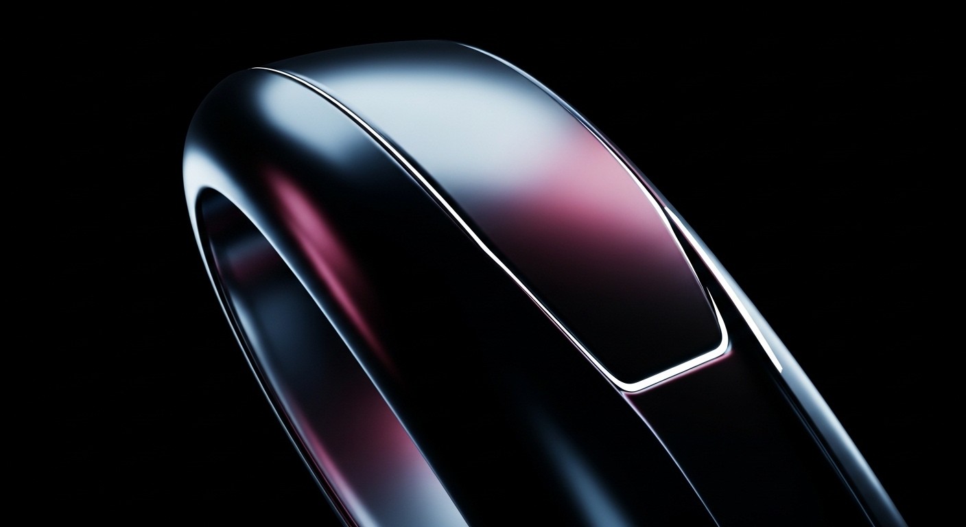 The aesthetic is characterized by a sleek, futuristic, and luxurious dark-mode rendering.