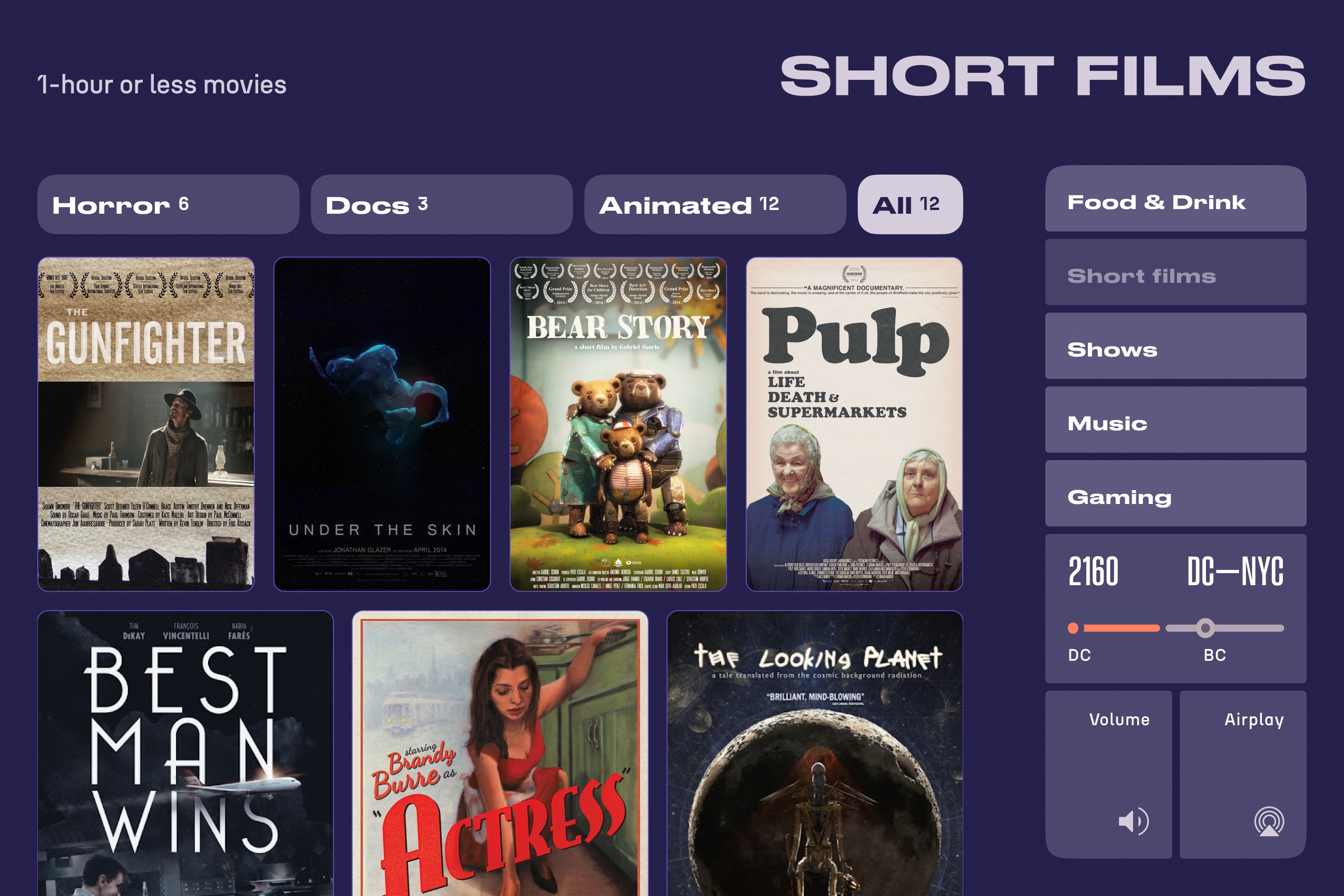 NEM Short films screen