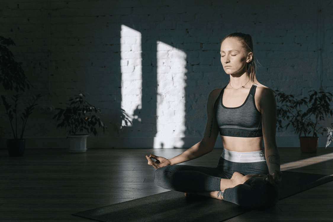 Image of a Woman Doing Yoga
