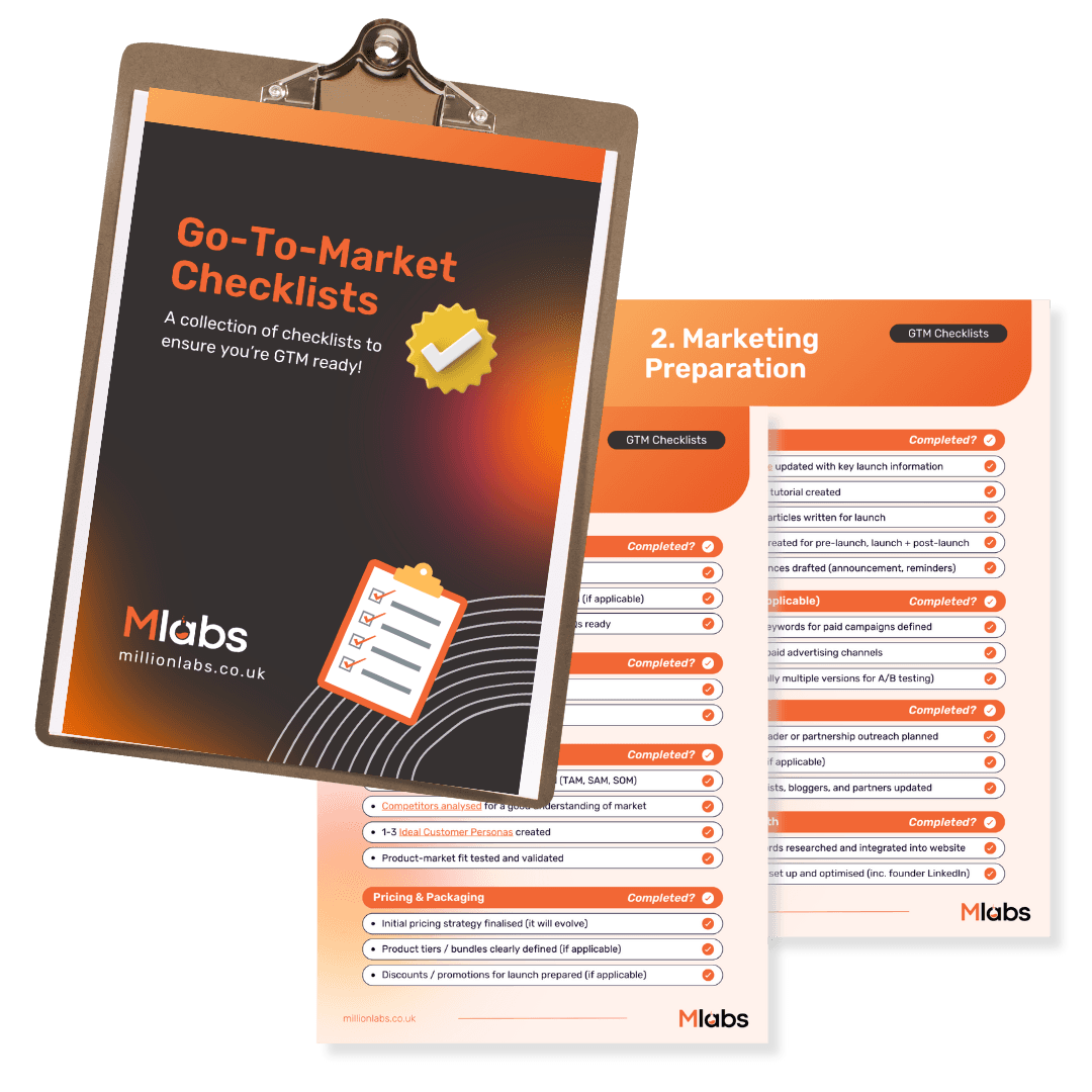 Go-to-market checklist