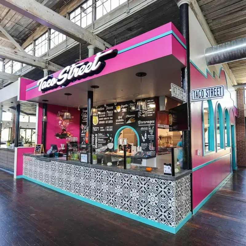 Tacos inside gibson mill