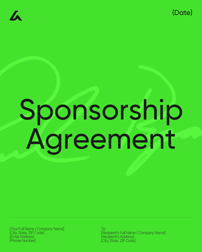 Sponsorship Agreement 