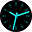 Bauhaus Clock dark mode favicon