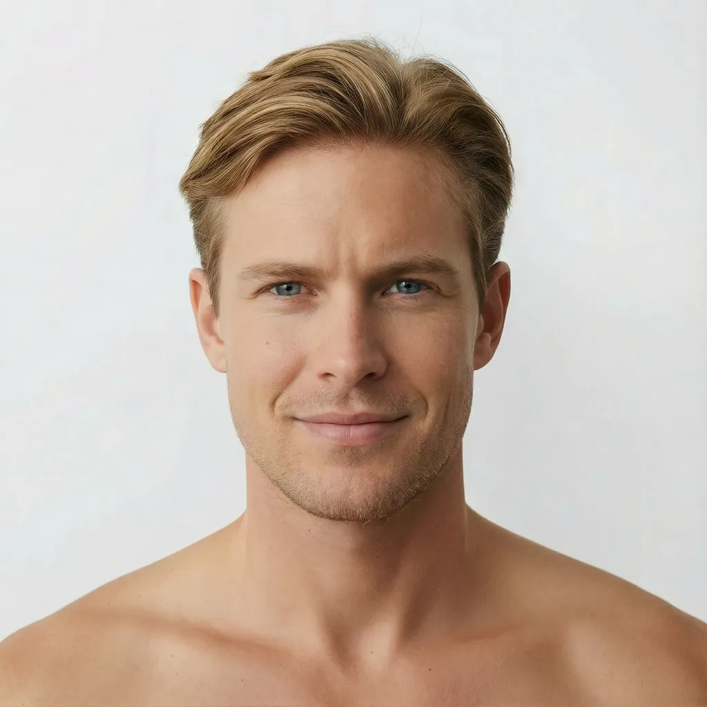 Top-performing model for Caucasian men