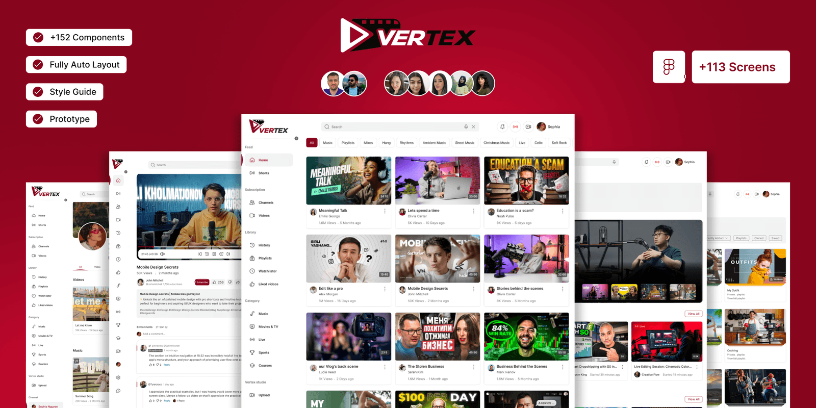 Vertex Video sharing platform