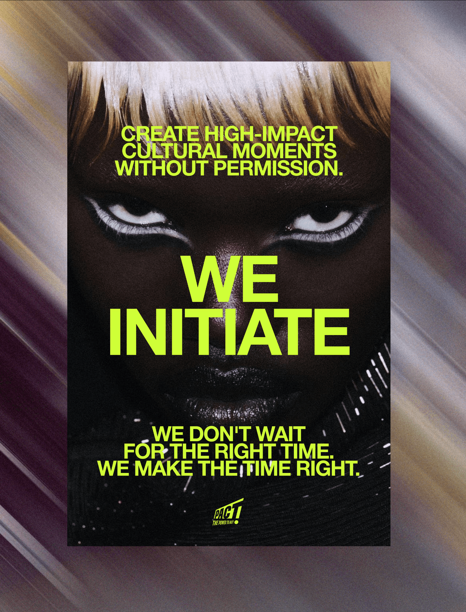 Streetside billboard with flyposters of the Batch.Works brand and illustrations