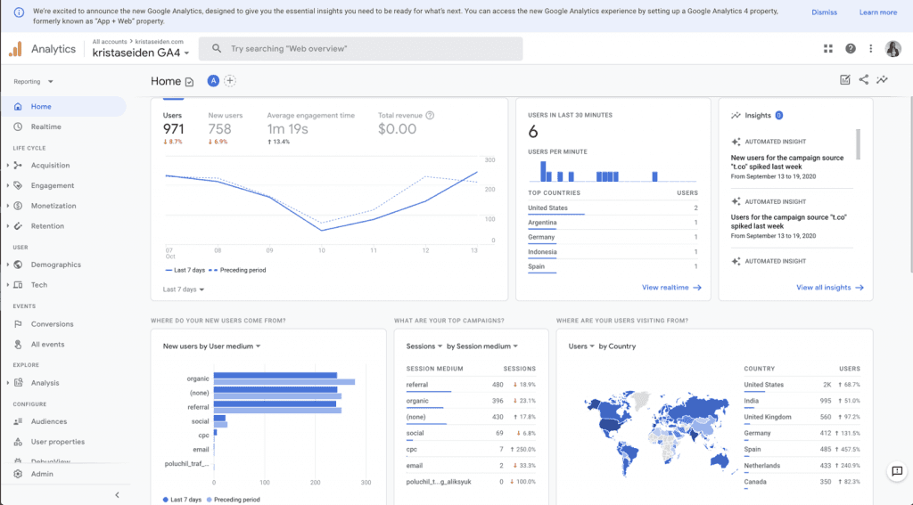 presentation de google analytique 4 par onyri l'entrepriseq qui t'aide a gagner du temps