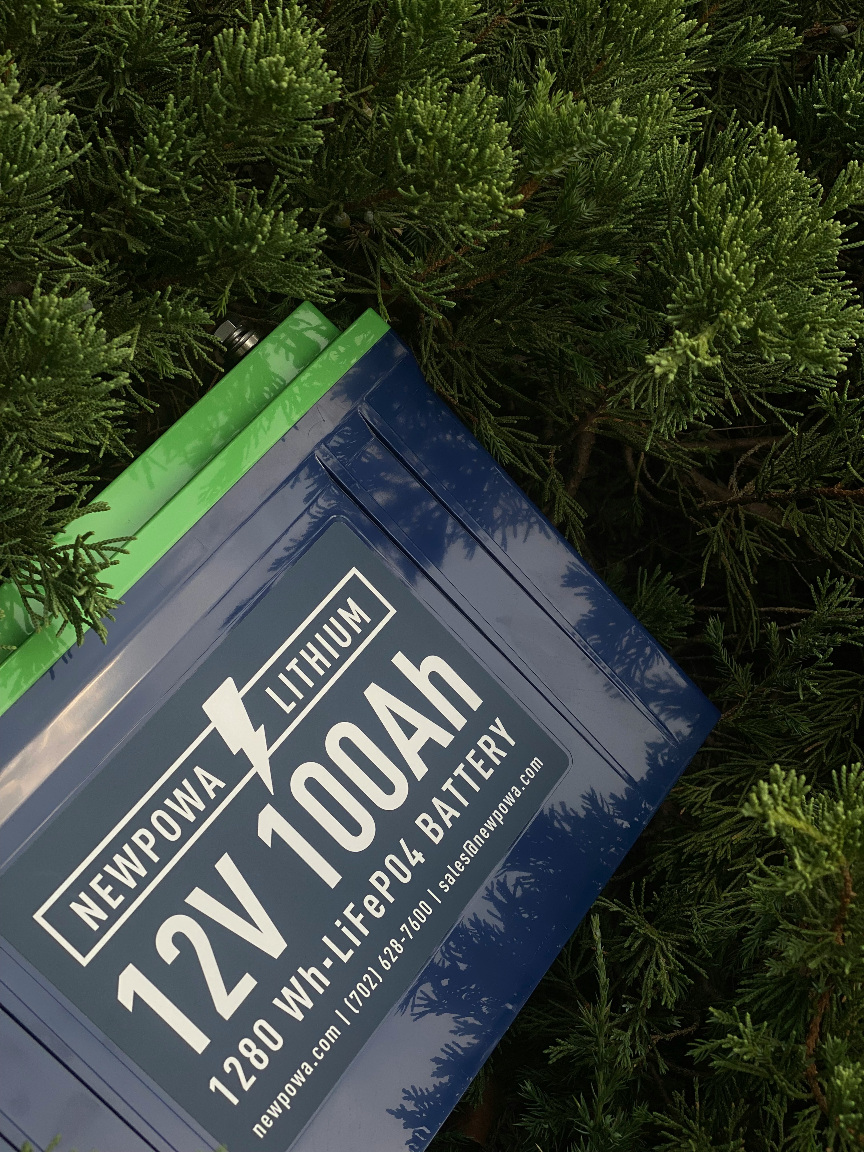 a blue sign with white text