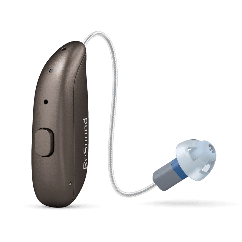 Resound Omnia 9 Mini-RIE 60 DRWC, un micro contour rechargeable haut de gamme, parfait pour des pertes légères à sévères.